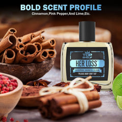 GEBUTP Her Loss daily wear bottle demonstrates versatility for work and evenings.