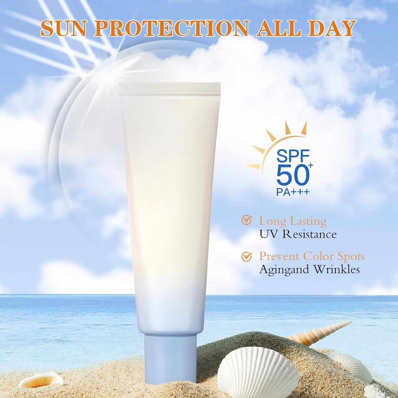 GEBUTP Relief Sun Organic Sunscreen SPF50 cream protects UVA and UVB.