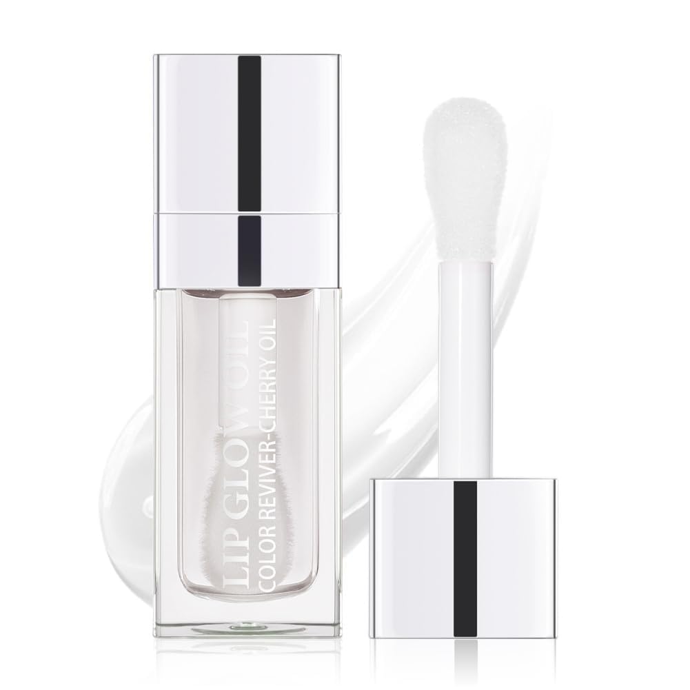 GECOMO Hydrating Lip Glow Oil in clear packaging for daily moisture