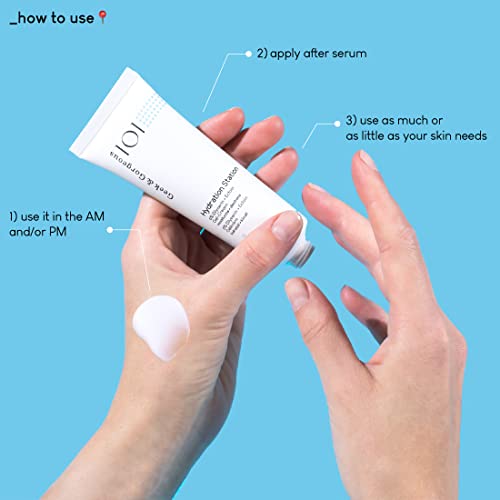 Hydration Station ingredients: glycerin and ectoin for balanced moisture