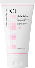 Geek & Gorgeous Jelly Joker bottle top view showing simple, gentle cleansing design for daily use.