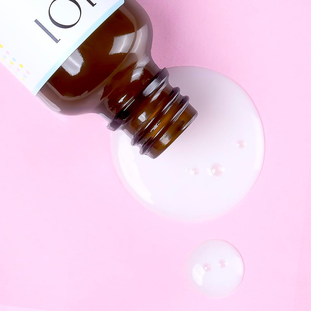 Close-up shows skin appearing more hydrated and even-toned after regular use.