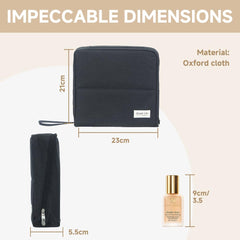 Geelraqaly open front panel with magnetic closure for easy access to brushes and tools