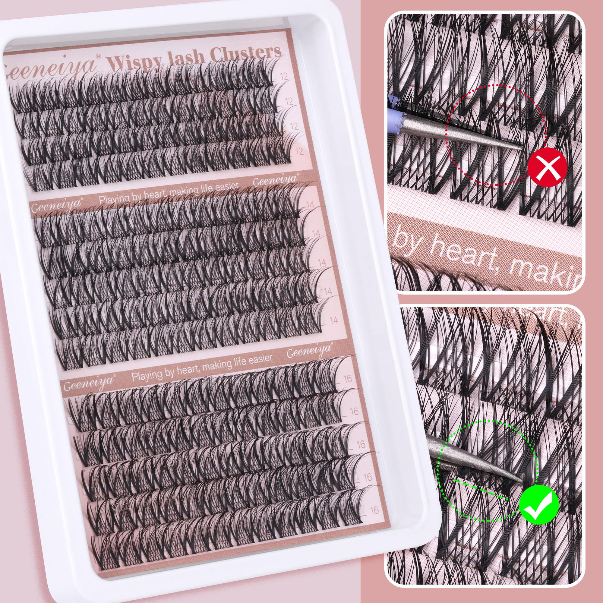 Geeneiya beginner-friendly clusters help newcomers shape flattering lashes
