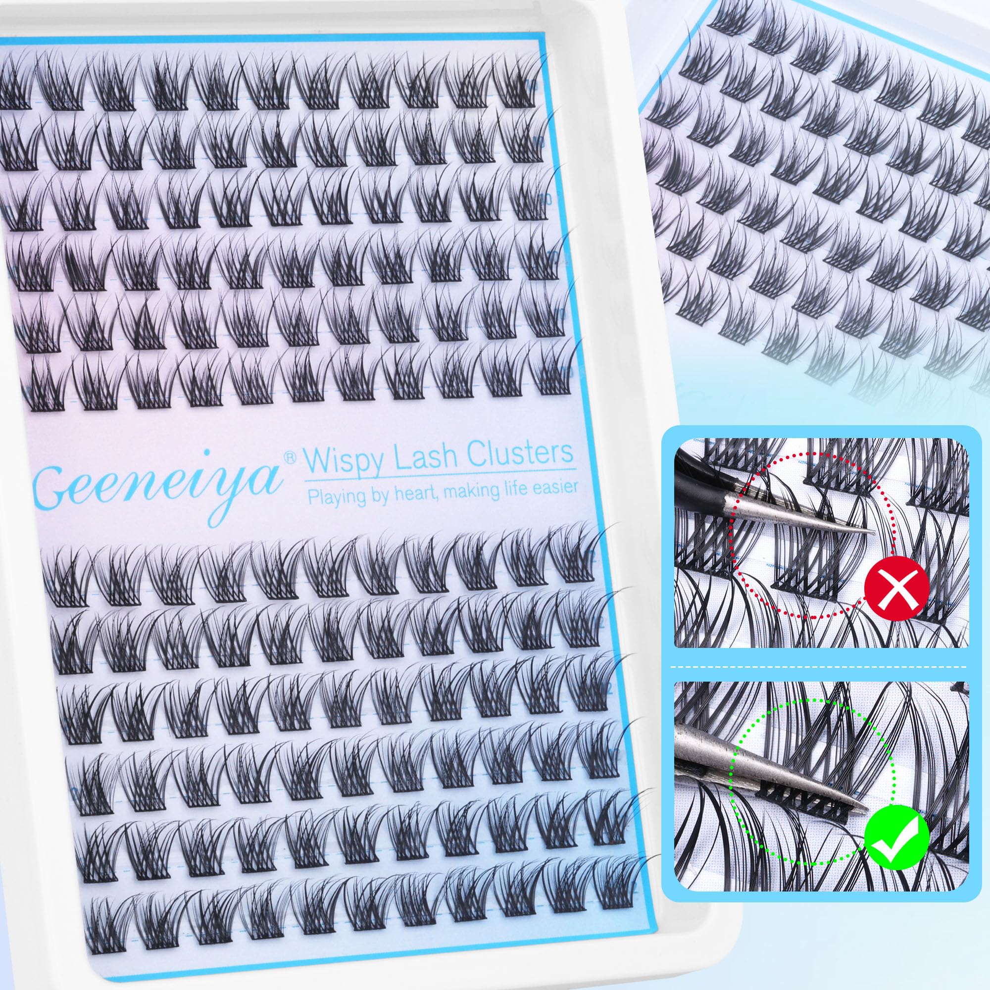 Geeneiya beginner-friendly lash kit supports easy DIY application