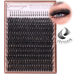 Geeneiya bottom and volume lash clusters 10-20mm for versatile DIY lash looks