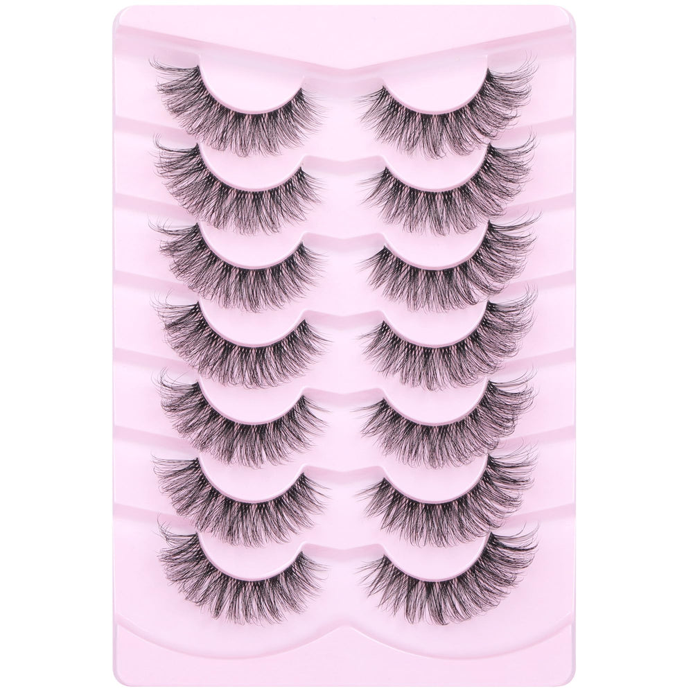 Geeneiya 15mm lashes delivered as seven pairs for versatile looks