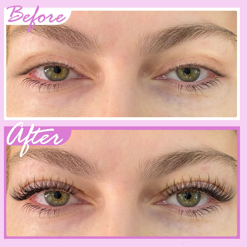 Geeneiya D curl cluster lashes offering lightweight, natural-feeling extensions