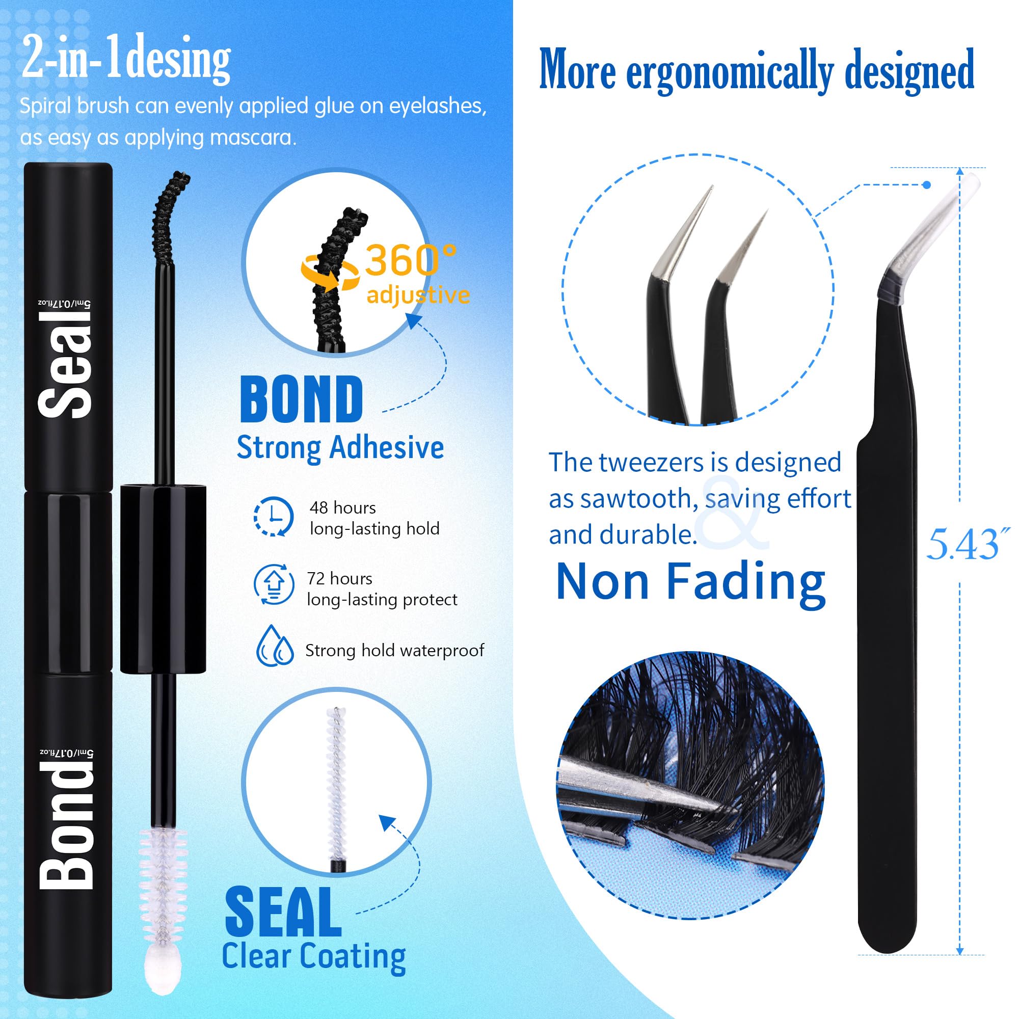 Geeneiya dense 80D+100D clusters deliver fuller lashes with fewer pieces.