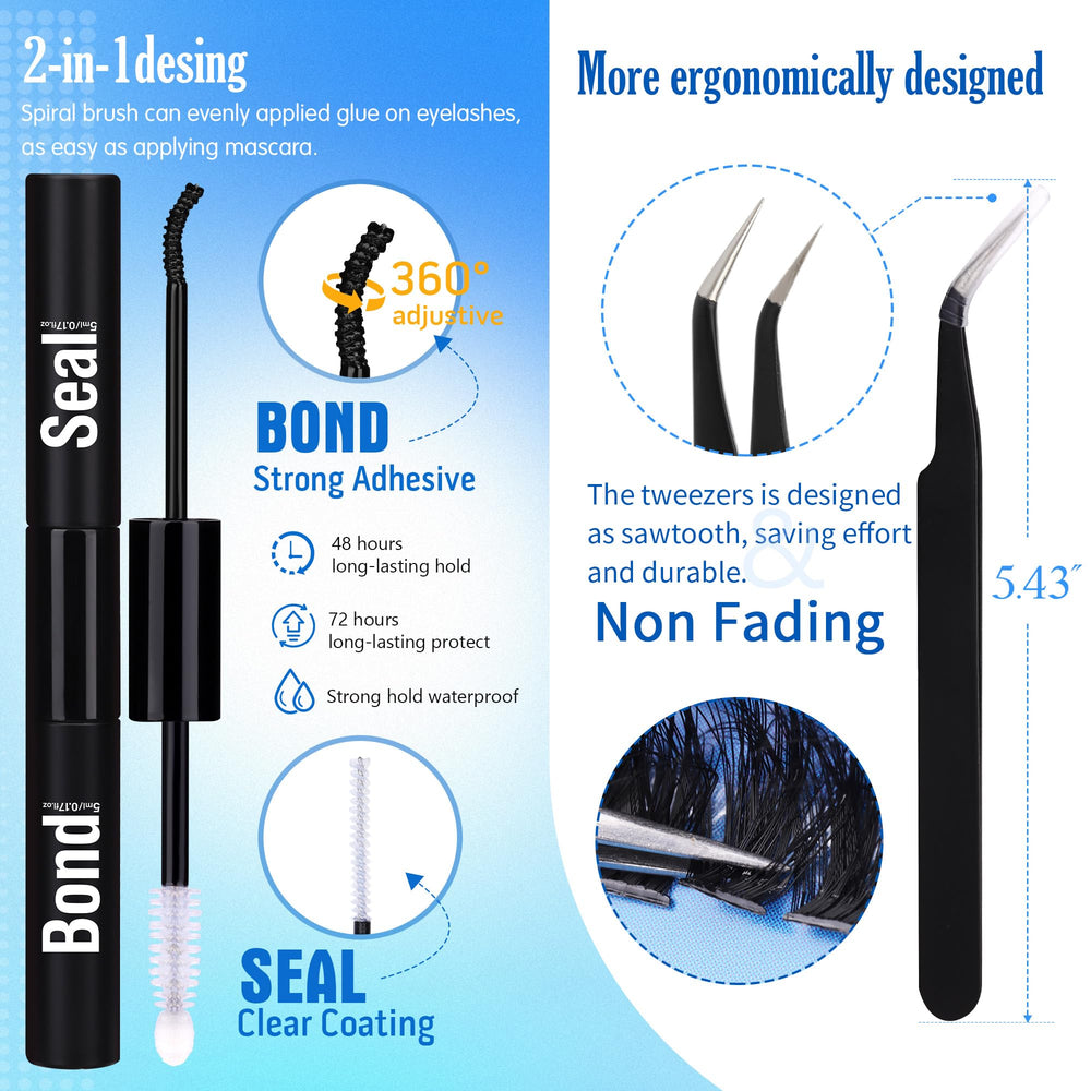 Geeneiya dense 80D+100D clusters deliver fuller lashes with fewer pieces.