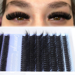 Geeneiya eyelash clusters 280pcs pack—compact DIY extension option
