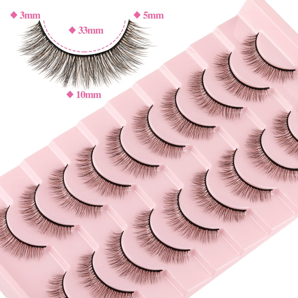 Geeneiya flexible band mink eyelashes 1mm width for better eyeliner fit