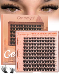 Geeneiya Fluffy Lash Clusters 8mm natural look for daylong comfort and subtle lift.