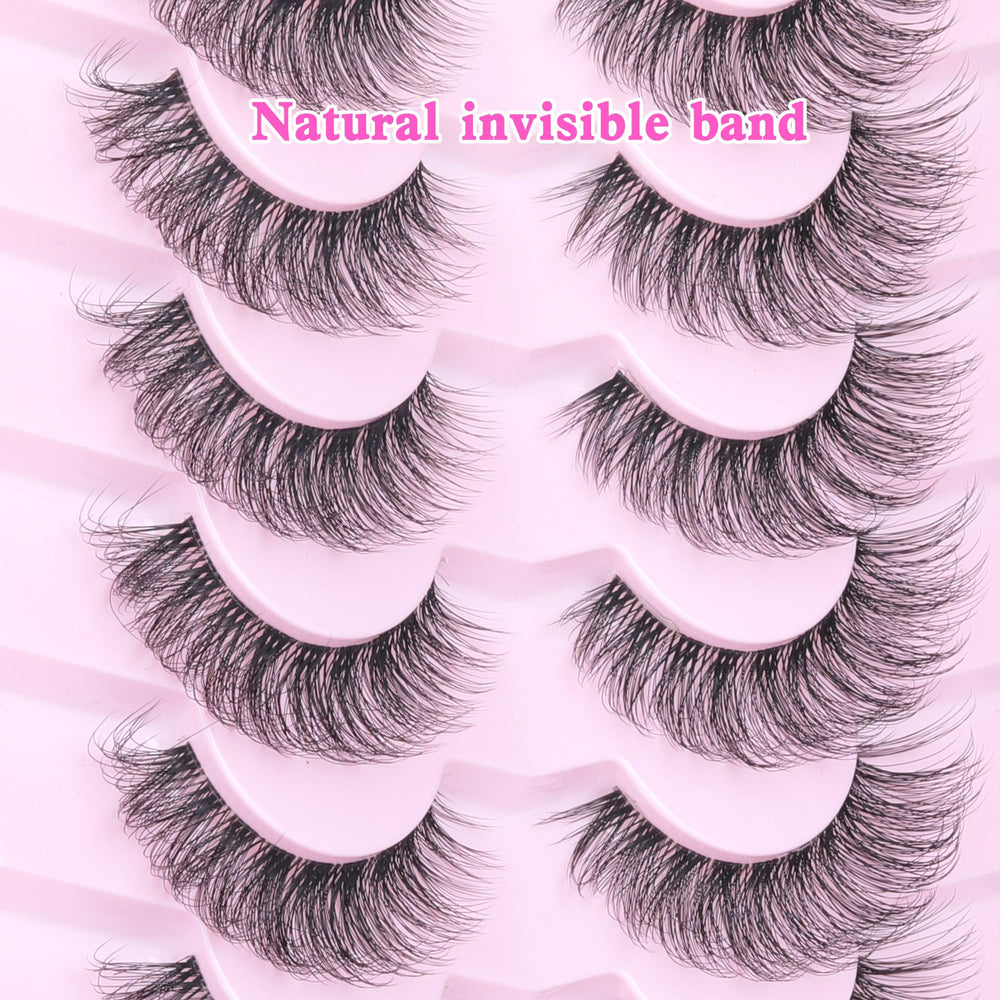 Geeneiya handmade 15mm lashes with flexible band for easy fitting