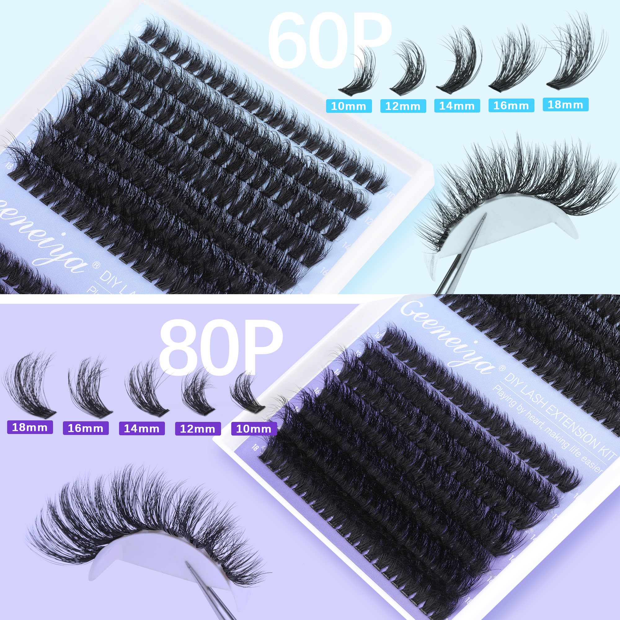 Geeneiya lash bond-seal 10ml shown for strong hold and easy removal.