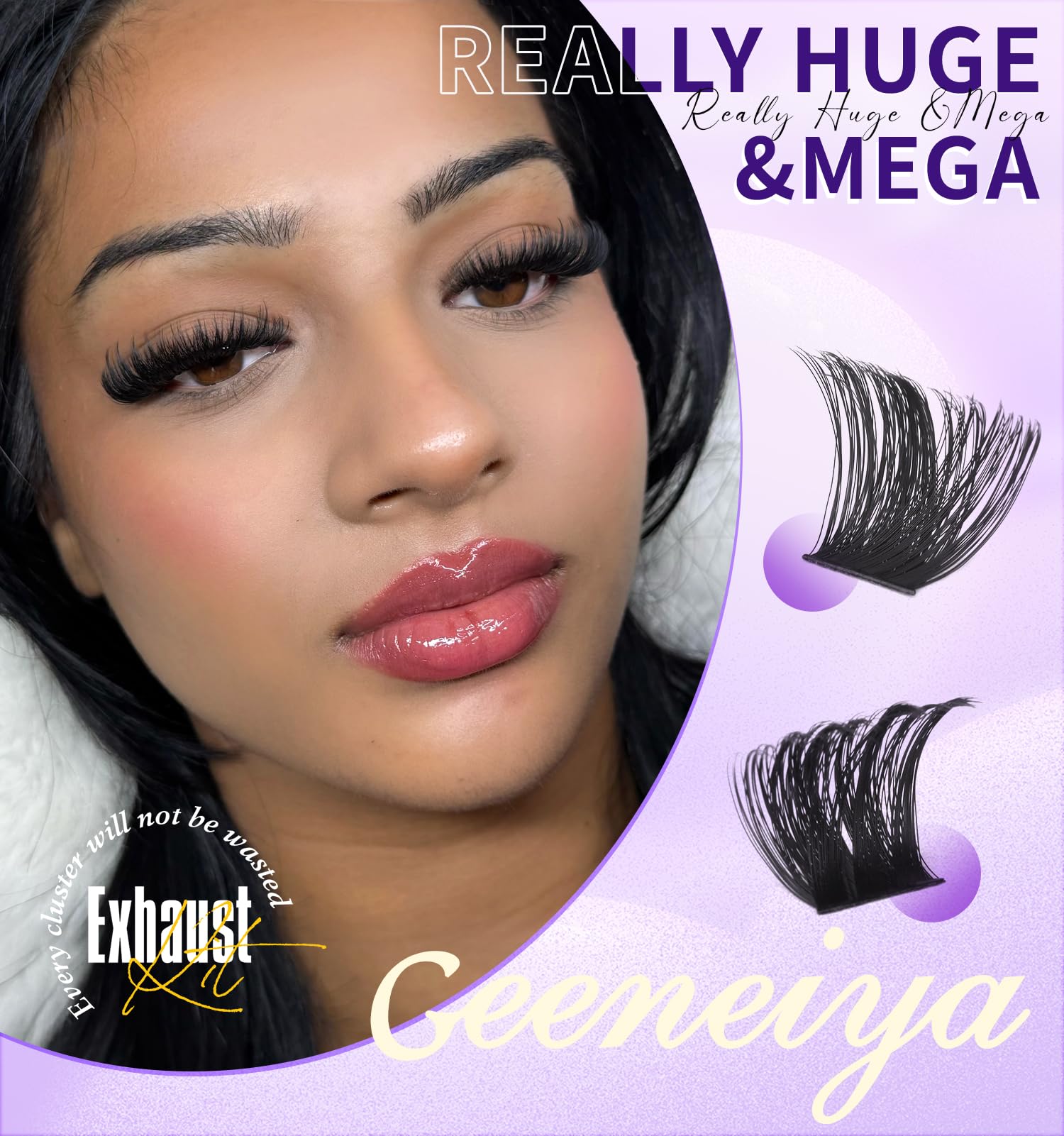 Geeneiya beginner friendly clusters simplify at home lash extensions.