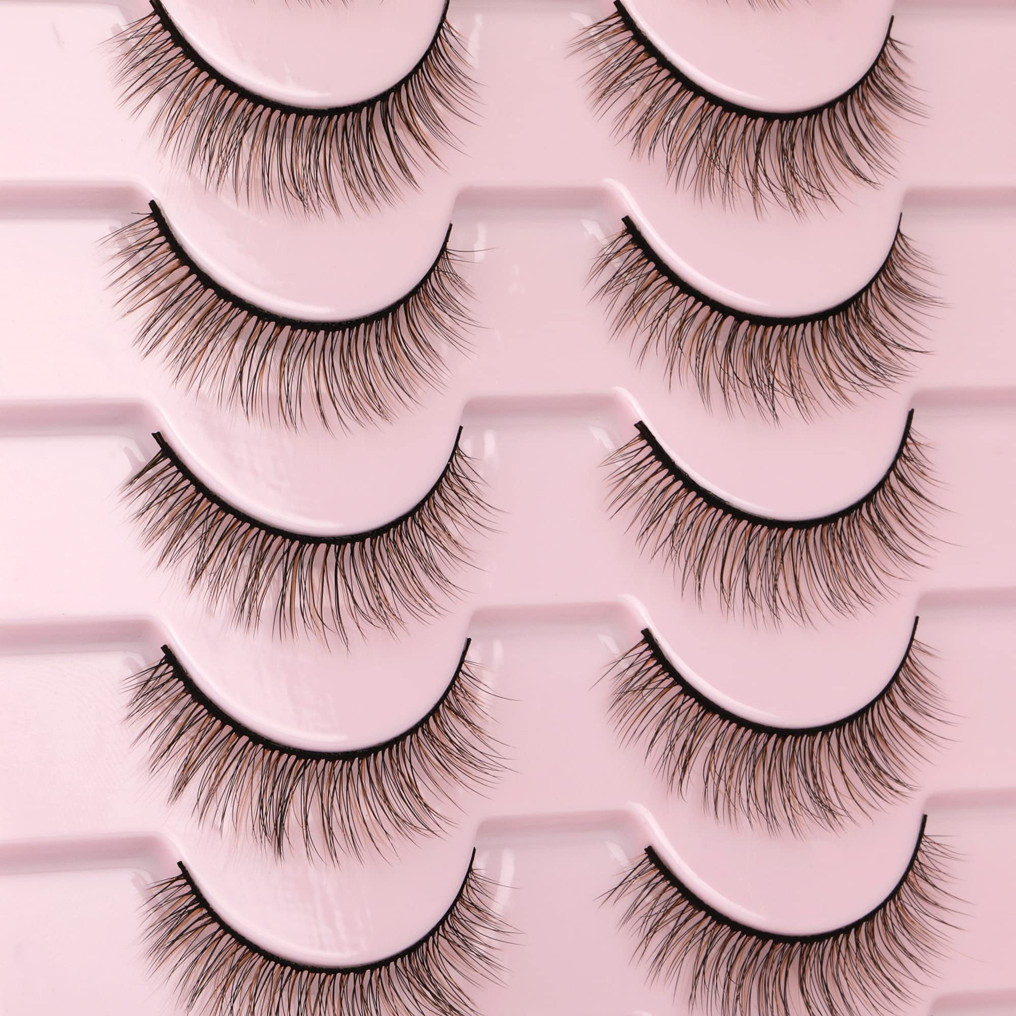 Geeneiya pack ten pairs wispy lashes for versatile everyday looks