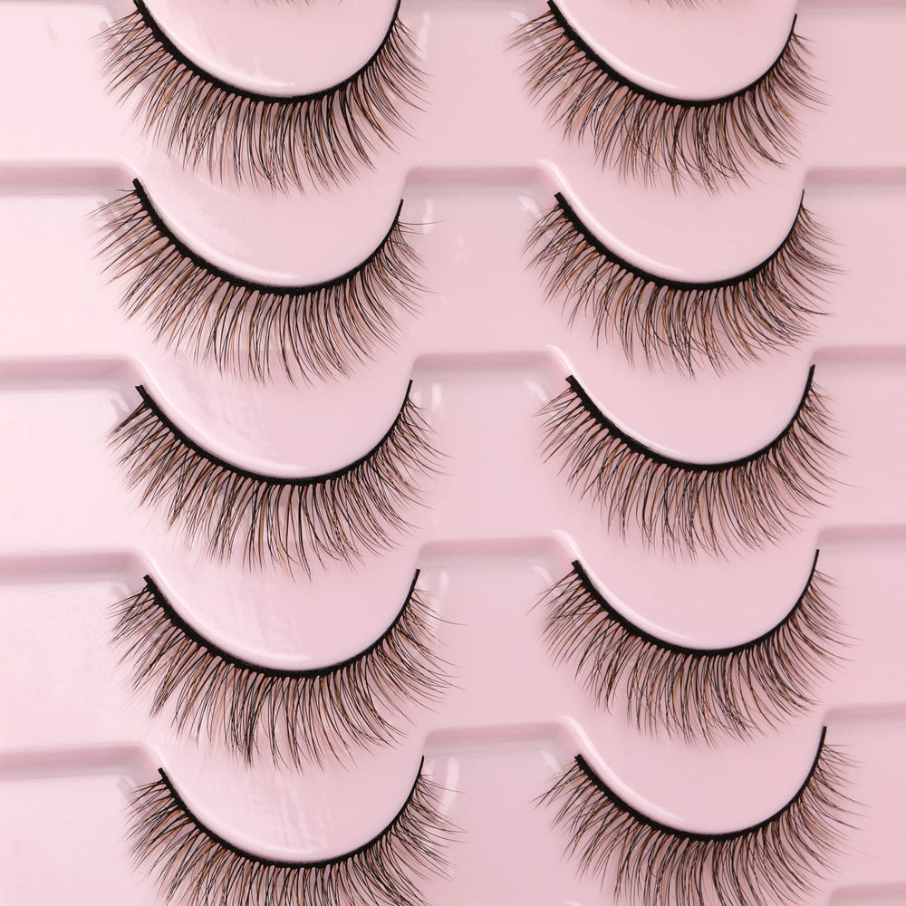 Geeneiya pack ten pairs wispy lashes for versatile everyday looks