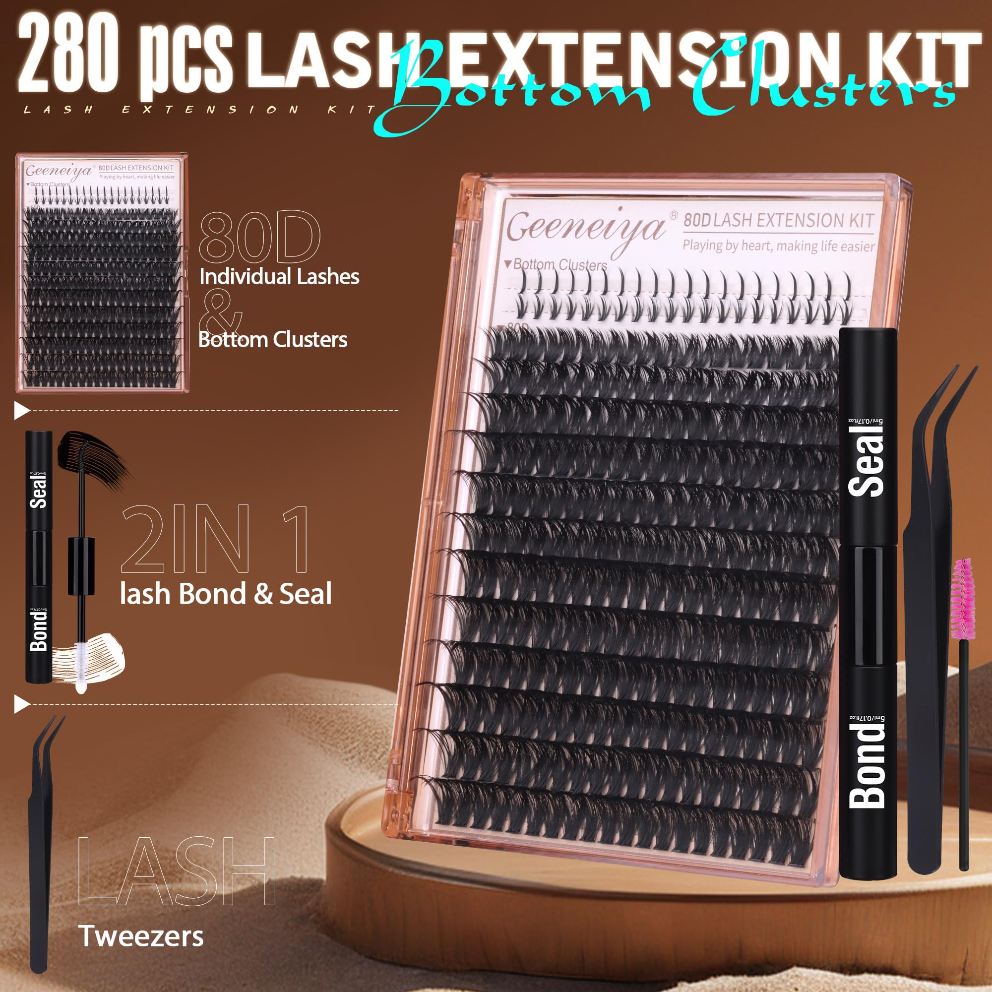Geeneiya premium lash tweezers for precise placement and control