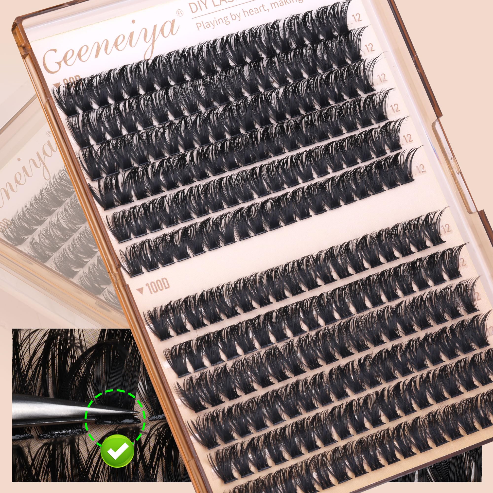 Geeneiya DIY lashes deliver a professional look at home.