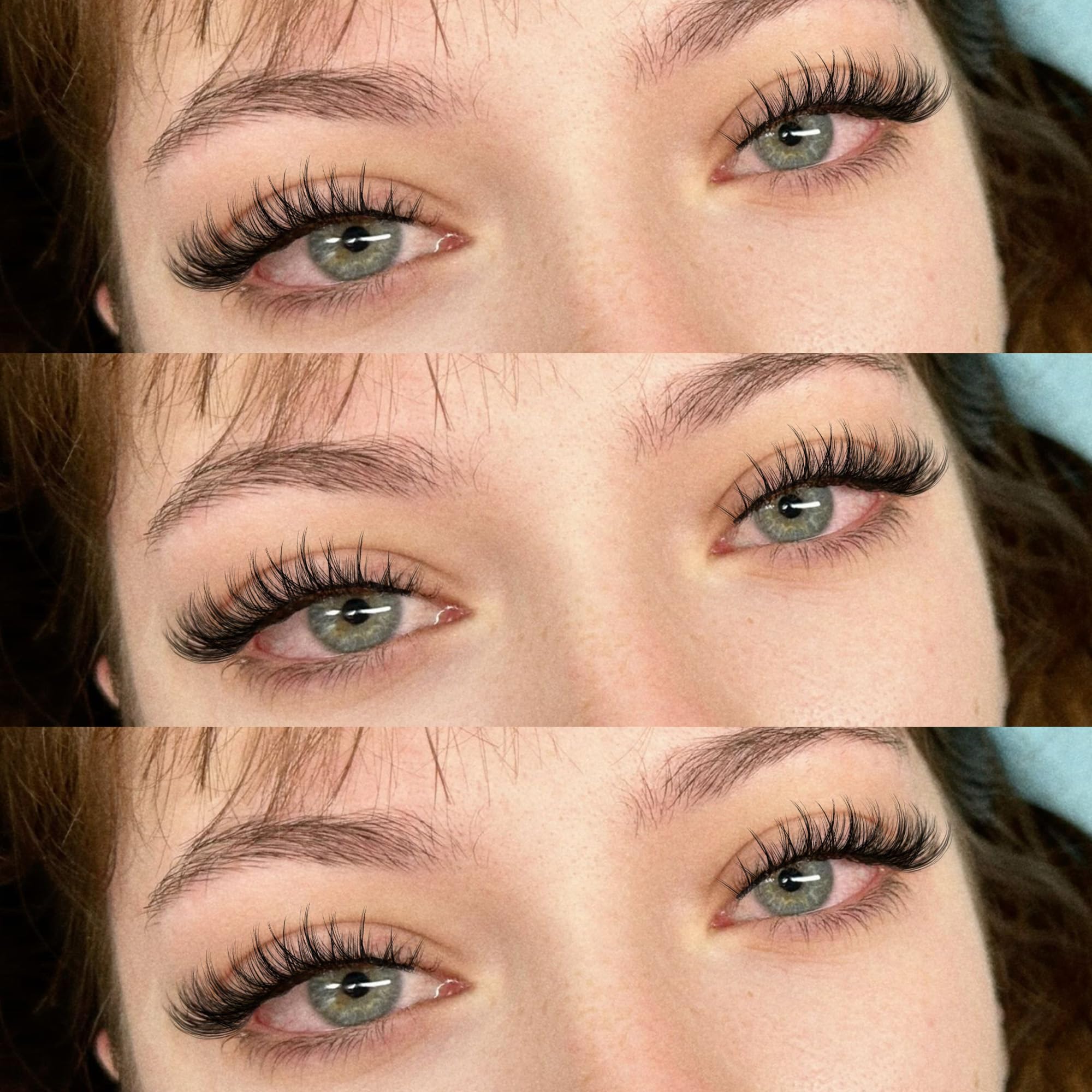 Geeneiya seamless fit clusters blending with natural lashes for a natural look.