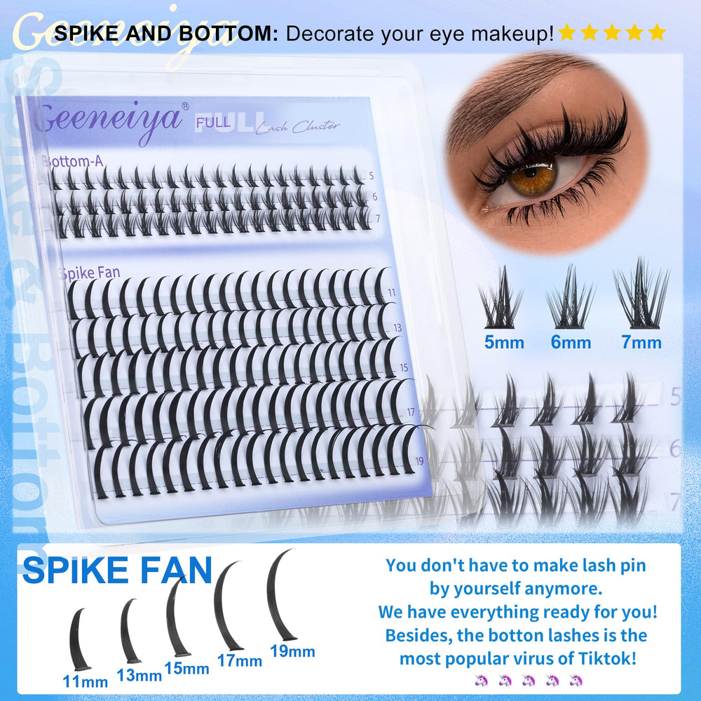 Geeneiya Volume Lashes clusters provide balanced fullness for daily wear.