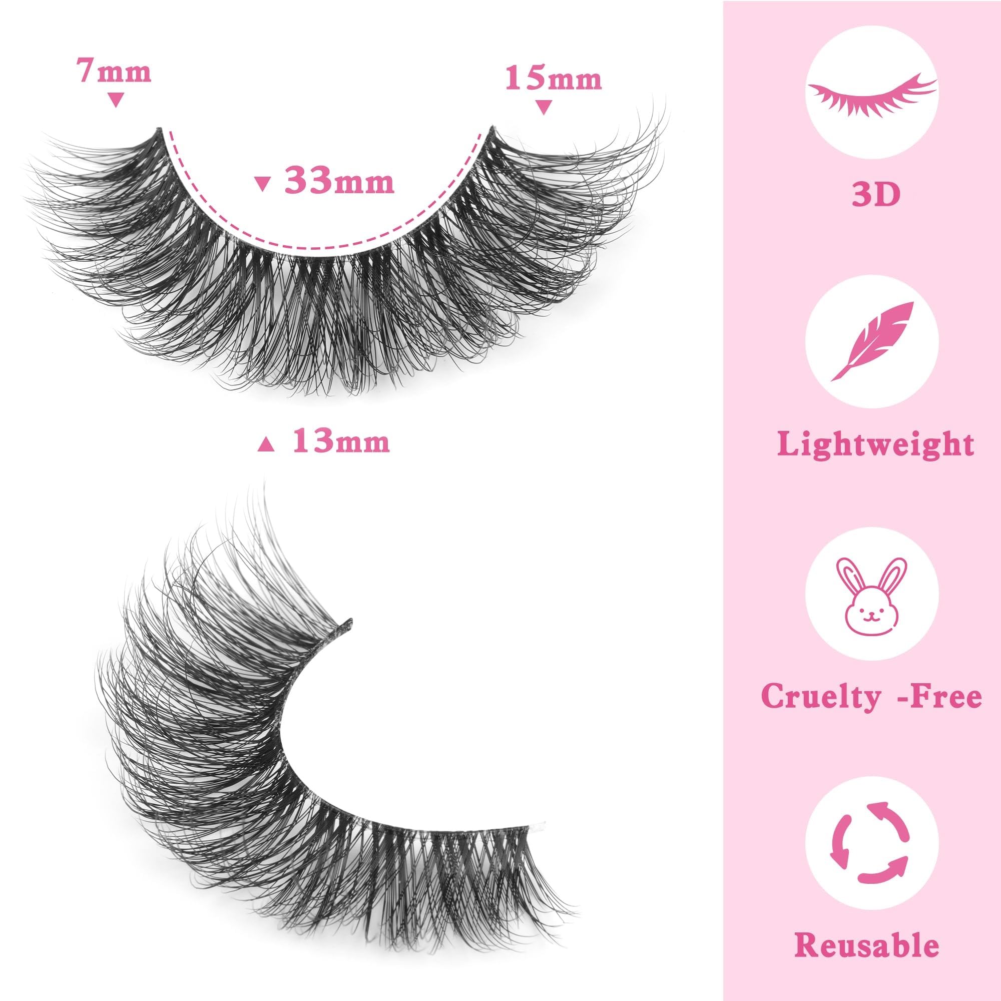 Geeneiya wispy 15mm lashes for subtle volume and effortless application