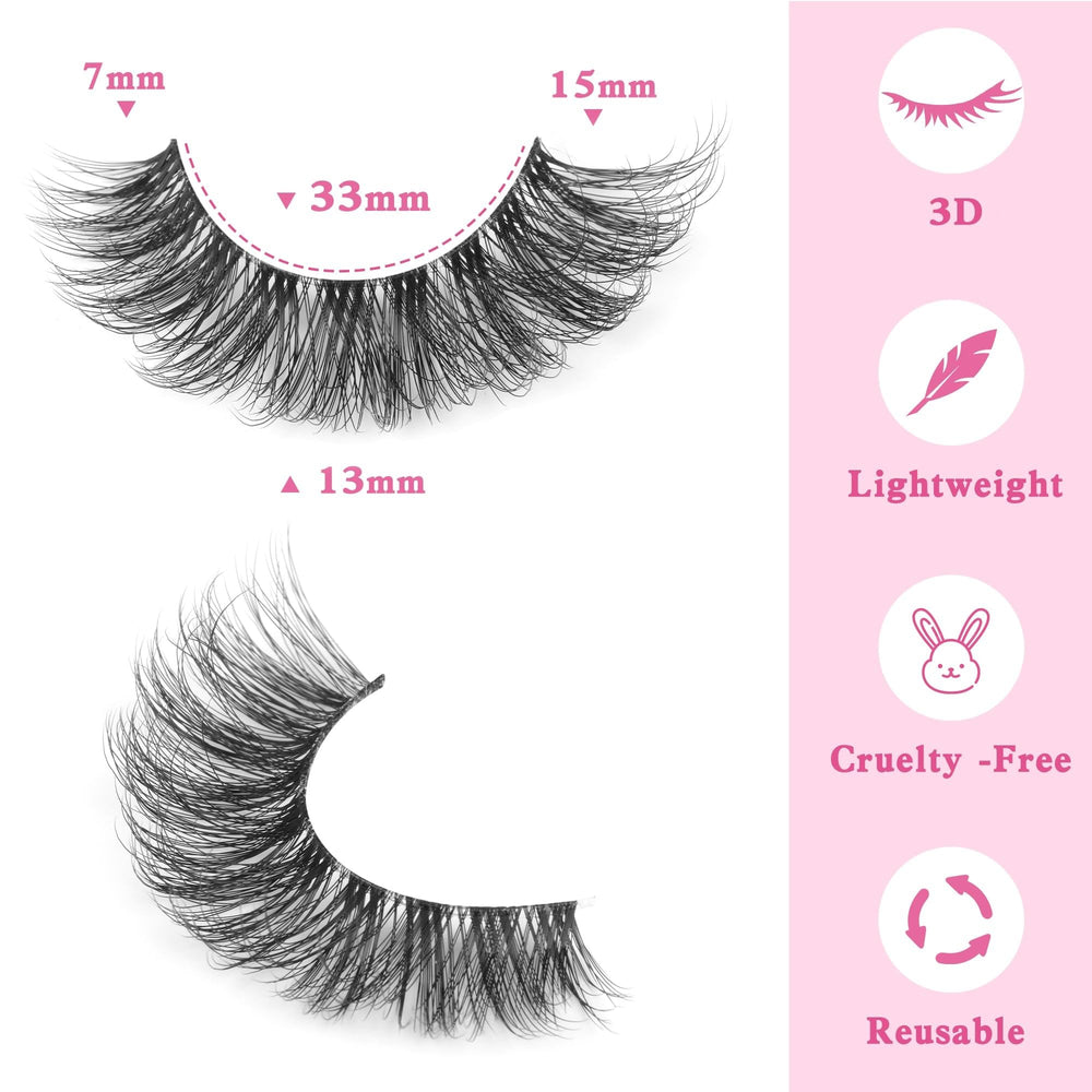 Geeneiya wispy 15mm lashes for subtle volume and effortless application