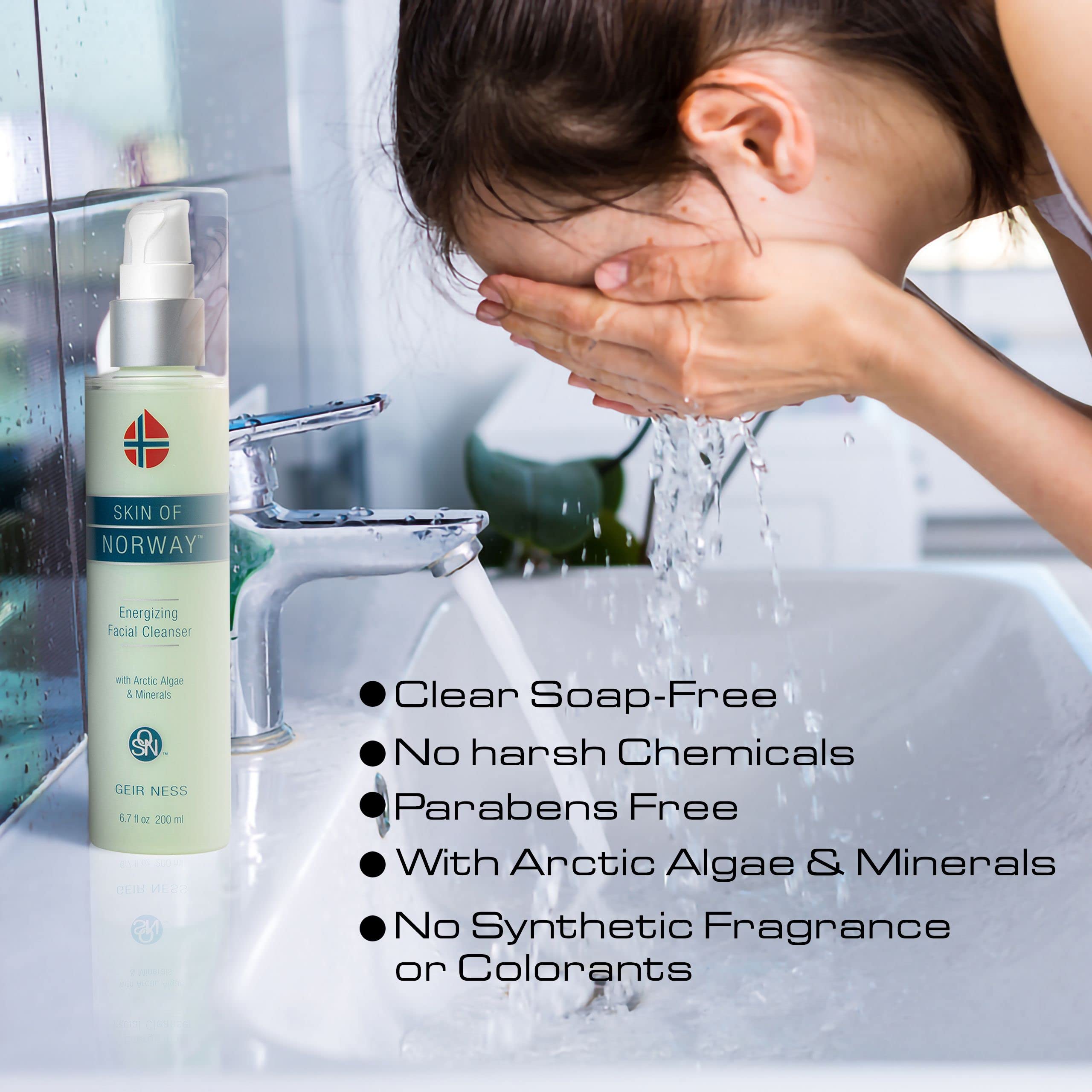 Geir Ness cleanser suitable for all skin types, including dry and sensitive skin.
