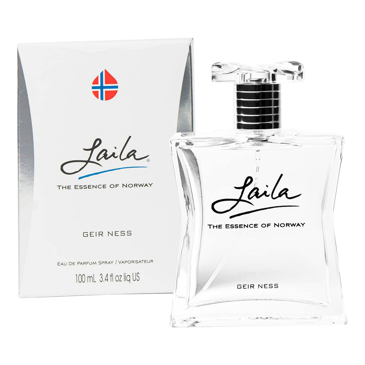 Geir Ness Laila bottle front view, showcasing a fresh everyday fragrance.