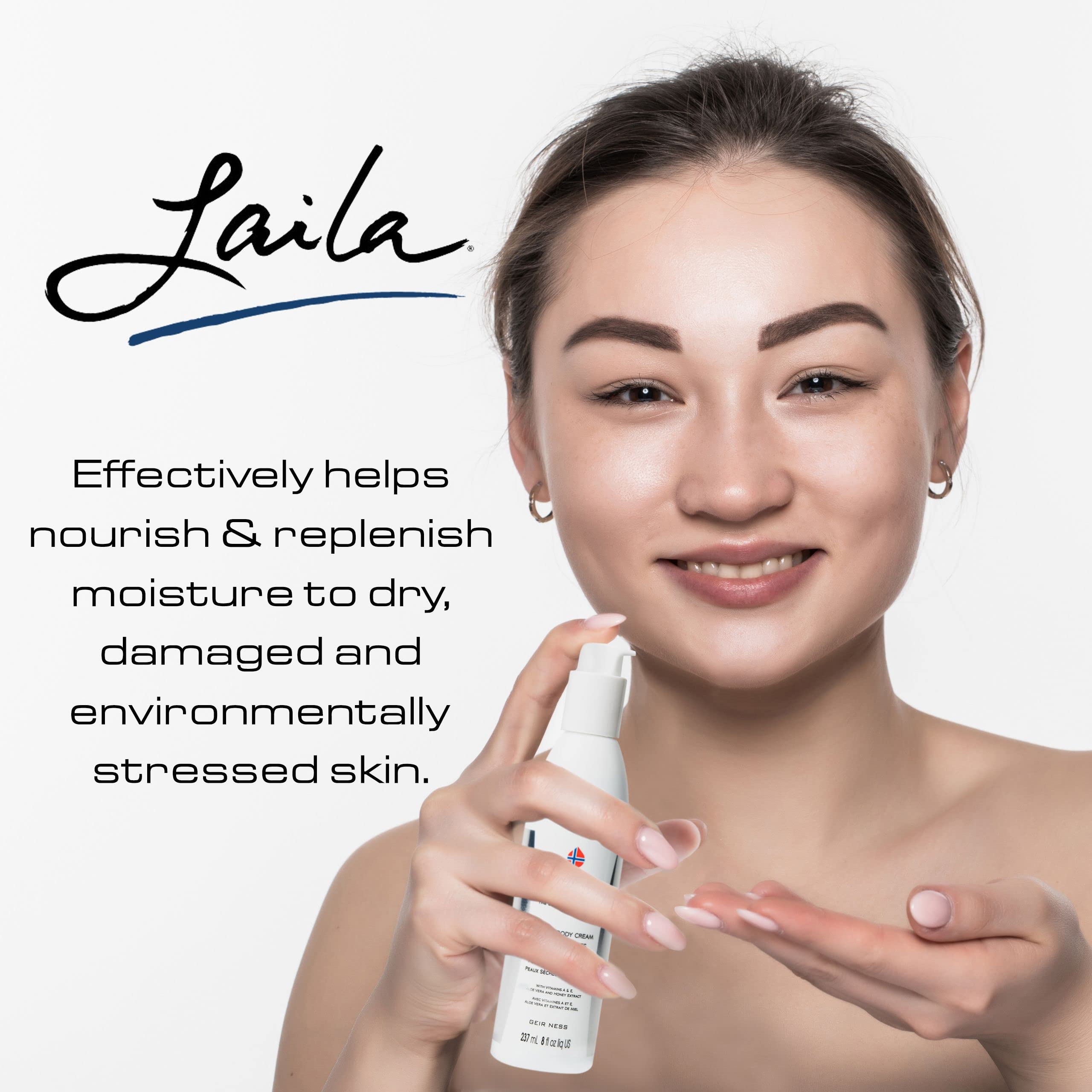 Geir Ness Laila hand and body cream in action on skin