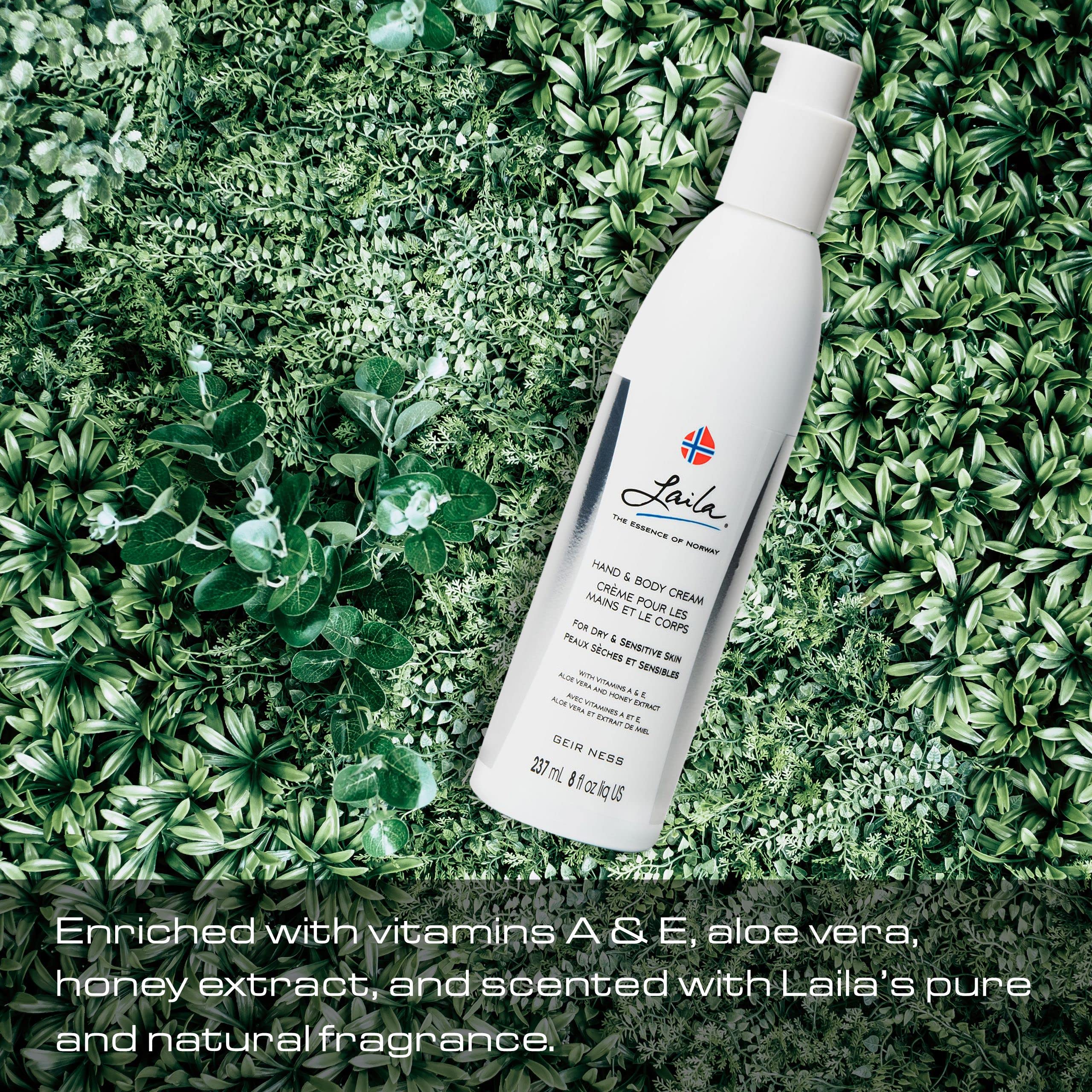 Geir Ness Laila packaging back highlighting ingredients and benefits