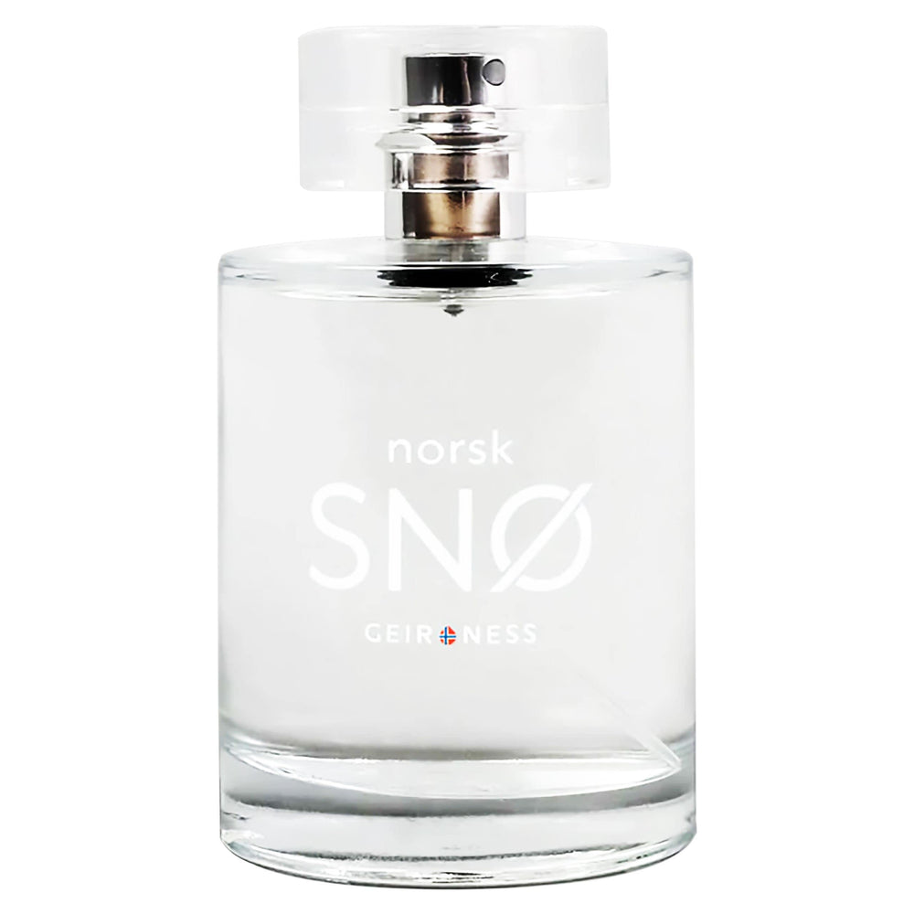 Geir Ness Norsk Snø perfume bottle close-up for a refined unisex fragrance