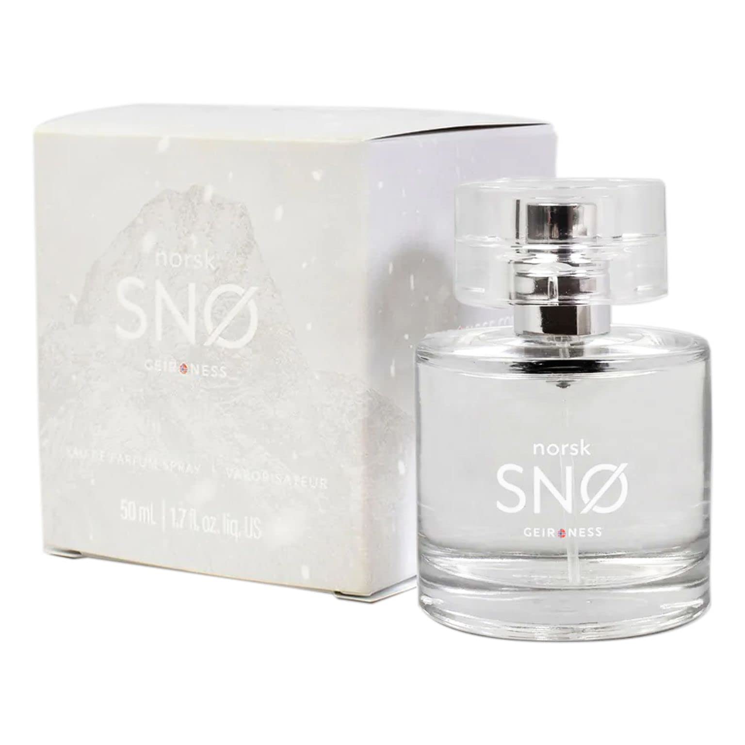 Geir Ness Norsk Sno ingredient imagery evokes wild berries and green leaves.