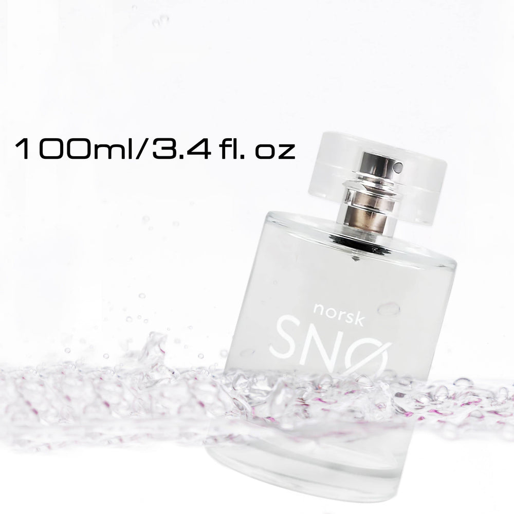 Geir Ness Norsk Snø minimalist bottle on surface for modern fragrance lovers