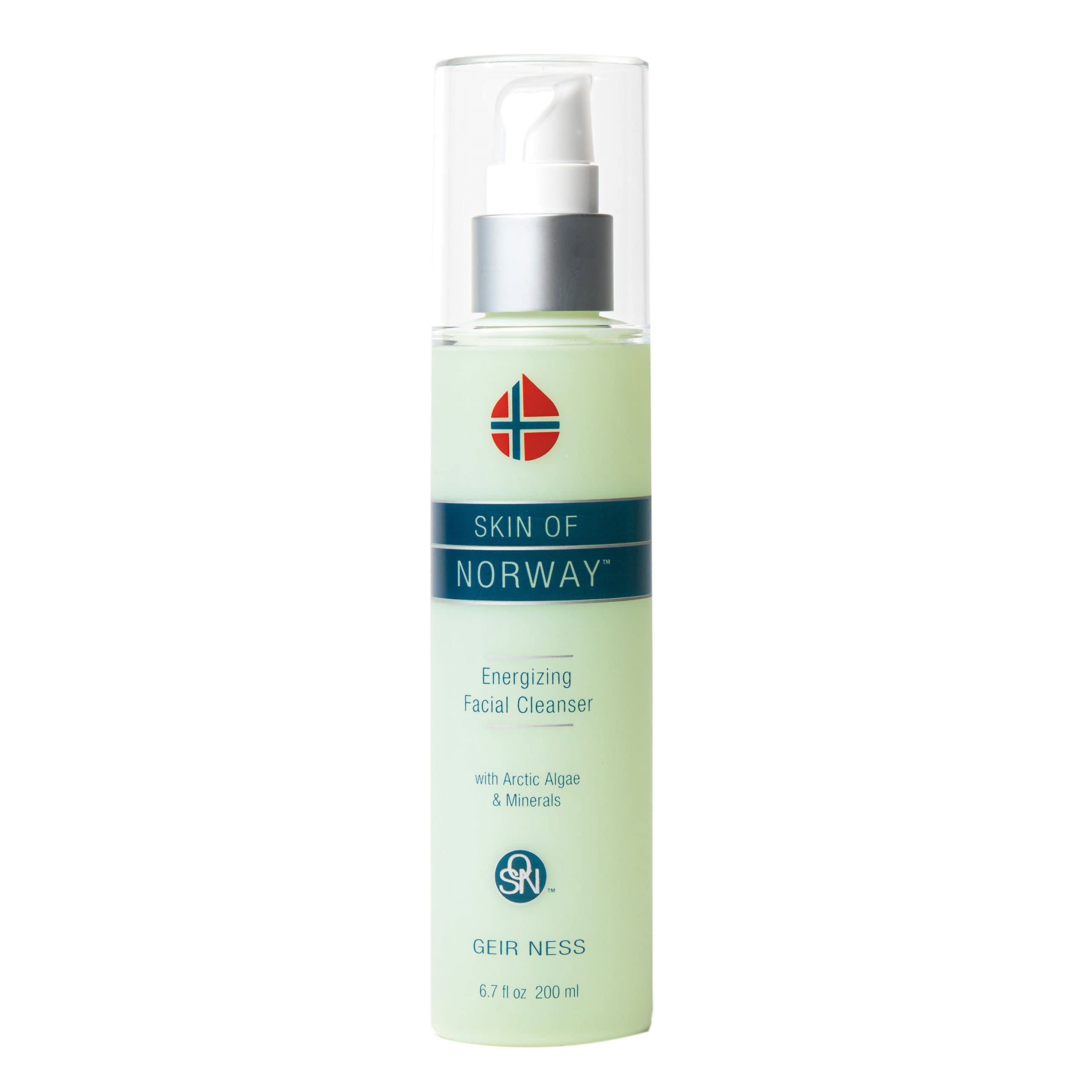 Geir Ness Skin of Norway Energizing Cleanser bottle: deep, hydrating cleanse for dry skin.