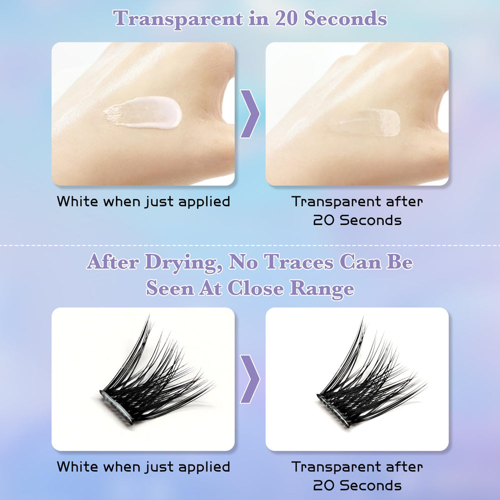 Gekinye quick-drying formula allows easy repositioning.
