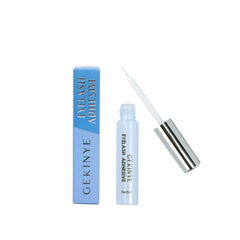 Gekinye lash glue with clear finish and precision brush.