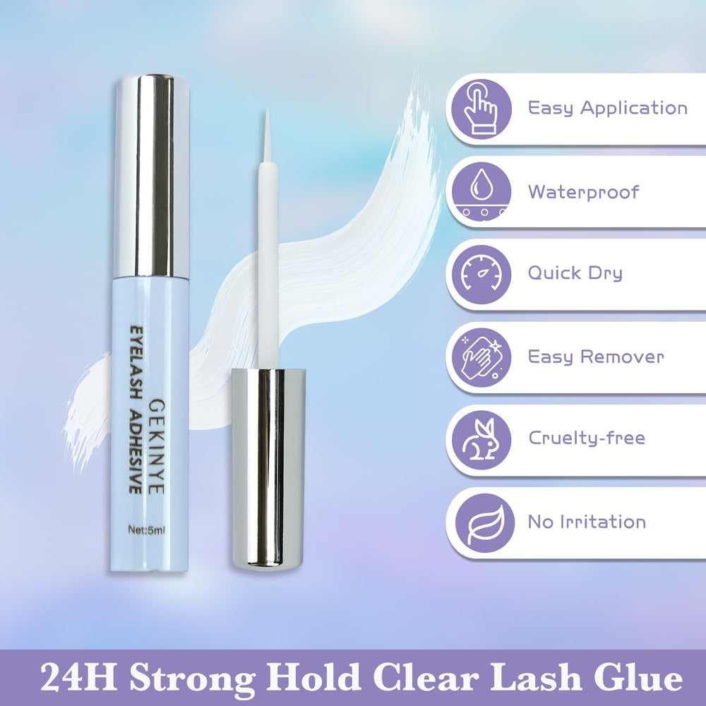 Gekinye latex-free formula designed for sensitive eyes.