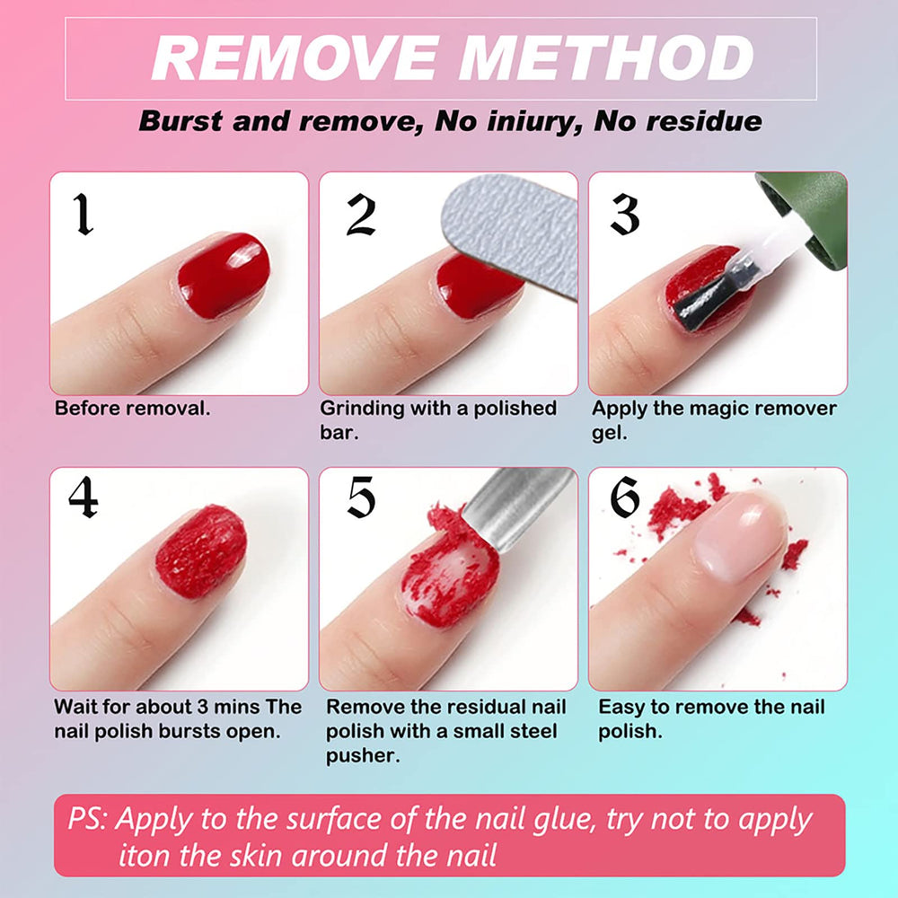 Portable Green Gel Nail Polish Remover ideal for travel