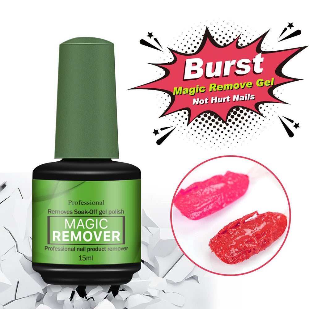 Green Gel Nail Remover suitable for UV gels and acrylic nails