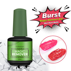 Green Gel Nail Remover suitable for UV gels and acrylic nails