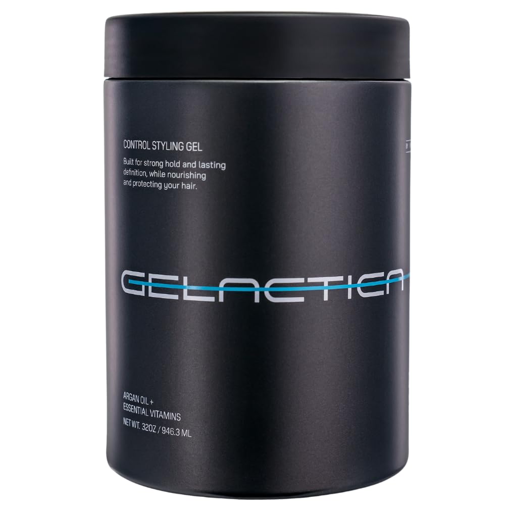 Gelactica Max Control bottle front view for strong, lasting hold.