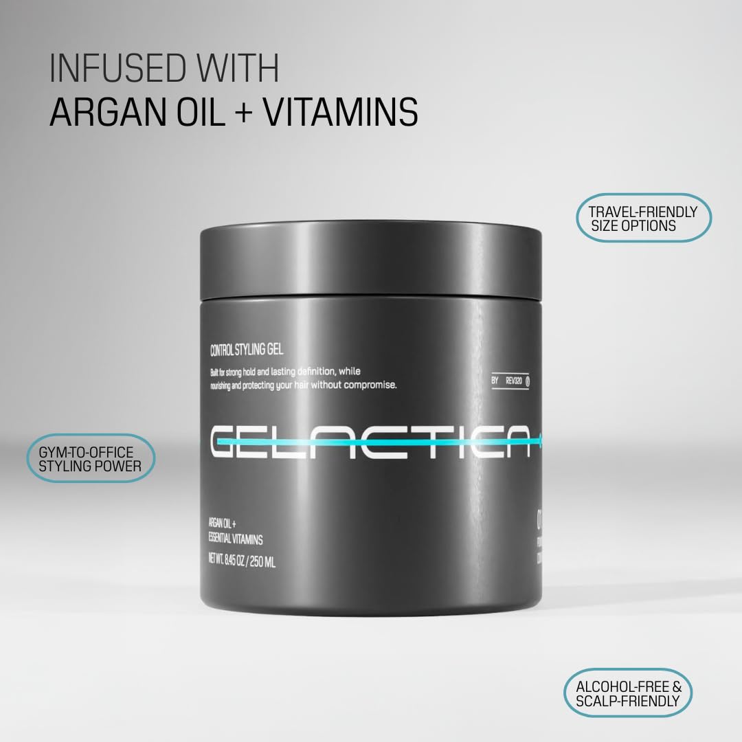 Gelactica Max Control water-based formula rinses clean after styling.