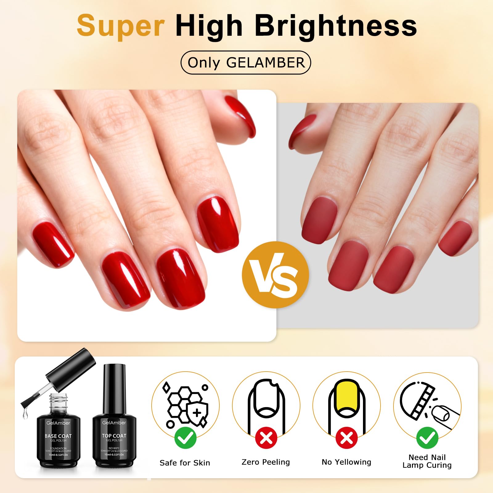 GELAMBER complete nail kit with essential tools for a professional look