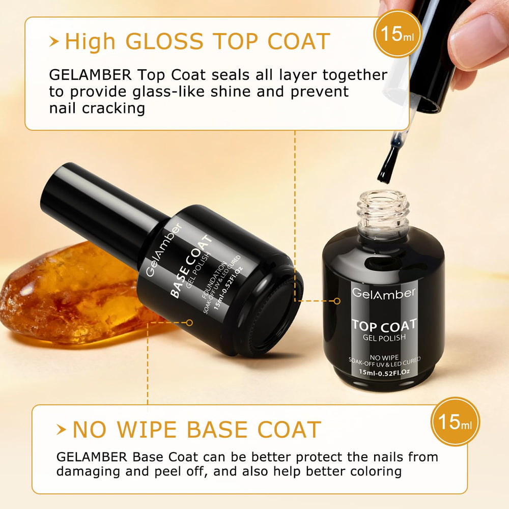 GELAMBER gel kit opened for easy home manicure setup