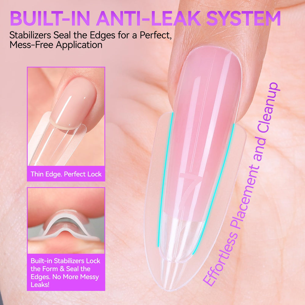 Gelike EC 15 sizes nail forms collection for versatile nail beds.