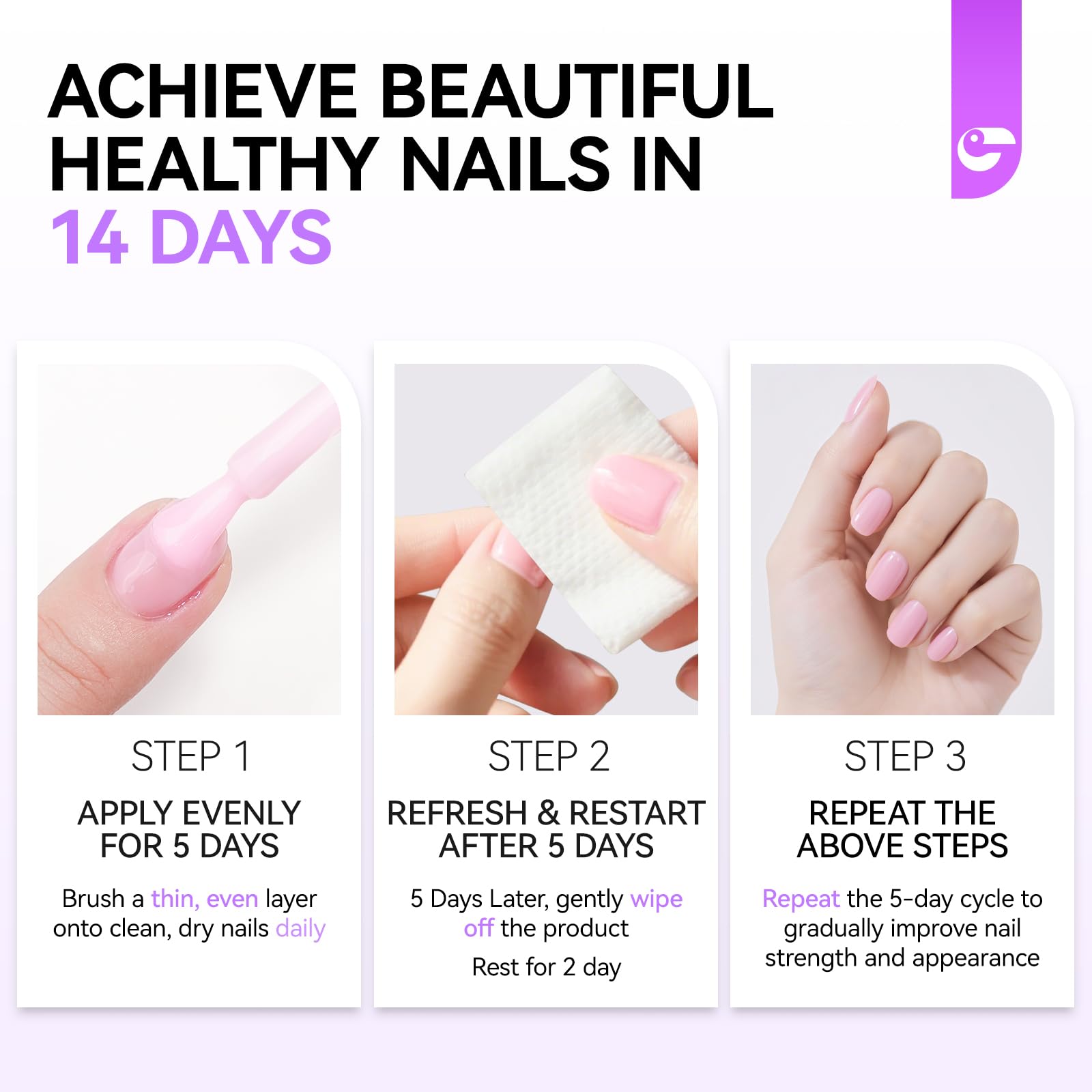gelike ec Daily Use Nail Repair supports ongoing home nail care