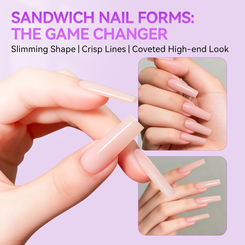 Gelike EC fifteen sizes fit most nail beds for natural to dramatic shapes.