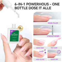 Gelike EC growth treatment brush applies evenly to promote nail growth.